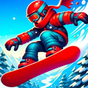Snowboard Downhill Racing